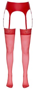 Stockings red 2 Cottelli LEGWEAR