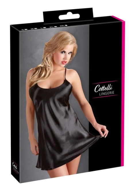 Satin Chemise Black L Cottelli LINGERIE