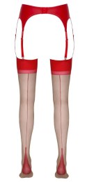 Stockings skin/red 5 Cottelli LEGWEAR