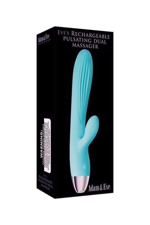 A&E EVES PULSATING DUAL MASSAGER BLUE Adam & Eve