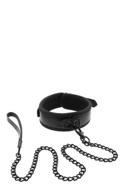 BLAZE COLLAR AND LEASH CROCO BLACK Dream Toys