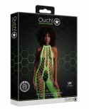 Bodystocking with Halterneck - Green - XS/XL Ouch!