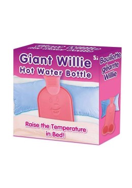 Giant Willie Hot Water Bottle Pink