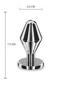 Massive Steel Butt Plug - M Silver