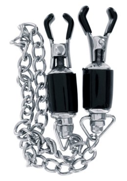 Nipple Clamps Strong Chain Silver