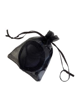 Satin Nipple Covers w Tassel Black