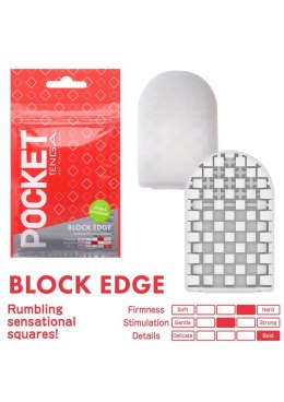 Tenga Pocket Block Edge Transparent