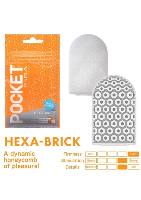 Tenga Pocket Hexa-Brick Transparent