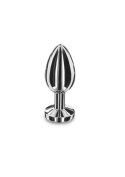 Weighted Steel Butt Plug - M Silver