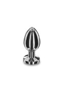 Weighted Steel Butt Plug - S Silver