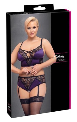 BH Set purple/black XL Cottelli CURVES