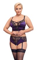 BH Set purple/black XL Cottelli CURVES