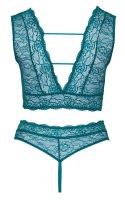 Bra Set teal 2XL Cottelli CURVES