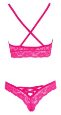 Bra and Briefs pink L/XL Cottelli LINGERIE