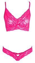 Bra and Briefs pink S/M Cottelli LINGERIE