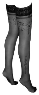 Hold-up Stockings Black 2 Cottelli LEGWEAR