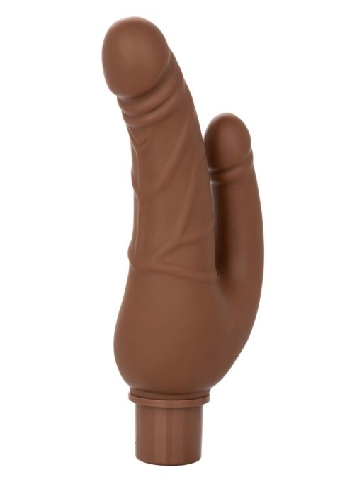 Rechargeable Stud Over Under Brown skin tone CalExotics