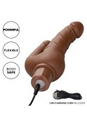 Rechargeable Stud Over Under Brown skin tone CalExotics