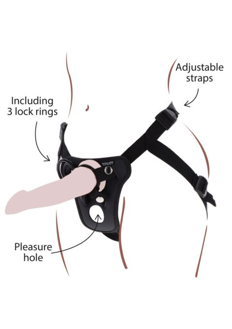 Strap-On Pleasure Harness Black TOYJOY