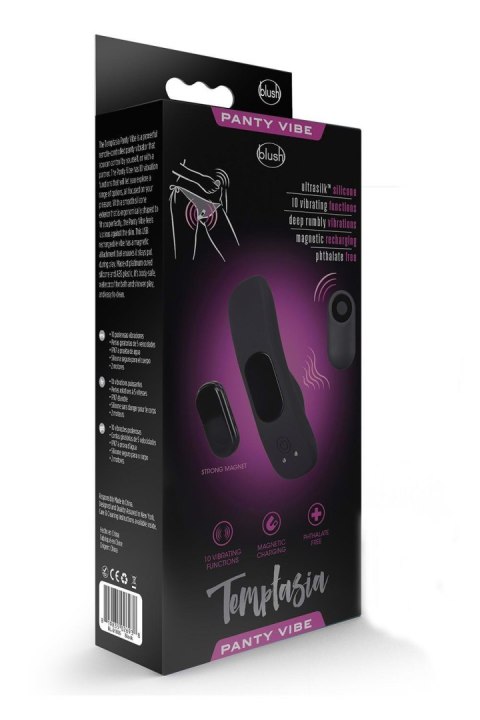 TEMPTASIA REMOTE CONTROL PANTY VIBE BLACK Blush