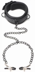 Collared Temptress Necklace with Nipple Clamps Master Series