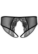 Angel naughty crotchless panty Black