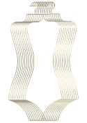 Bodyform Lingerie Hanger 10pcs Gold