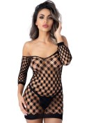 Deluxe Fence Net Minidress Black