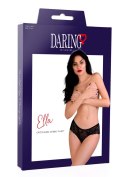 Ella crotchless cheeky panty Black