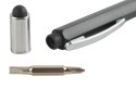 Długopis wielofunkcyjny czarny linijka poziomica GEDE