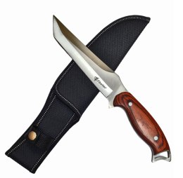 FOXTER® NÓŻ MYŚLIWSKI WOJSKOWY TANTO FINKA FULL TANG POKROWIEC 30CM Hurtomax