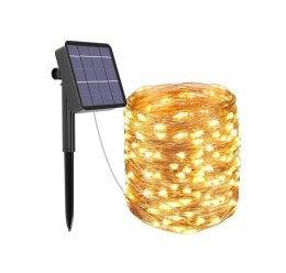 LAMPKI SOLARNE OGRODOWE GIRLANDA DRUCIK 100LED 10M Hurtomax