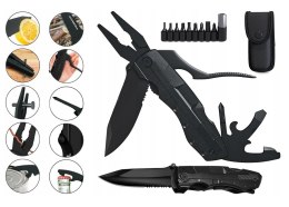 FOXTER® MULTITOOL RX NARZĘDZIE WIELOFUNKCYJNE SURVIVAL ETUI 16W1 Hurtomax