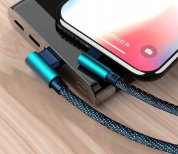 KABEL USB MICRO USB KĄTOWY SZYBKIE ŁADOWANIE QUICK CHARGE 2M Hurtomax