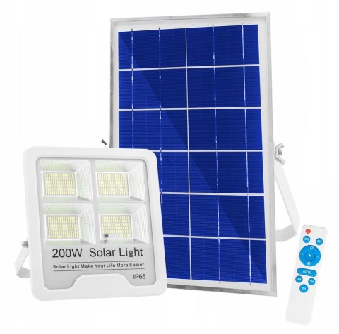 LAMPA SOLARNA LED NAŚWIETLACZ SOLAR PANEL HALOGEN PILOT IP66 200W Hurtomax