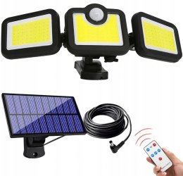 LAMPA SOLARNA LED ZEWNĘTRZNA CZUJNIK RUCHU ZMIERZCHU SMD PILOT IP65 Hurtomax