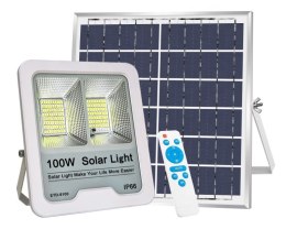 LAMPA SOLARNA LED NAŚWIETLACZ SOLAR PANEL HALOGEN PILOT IP66 100W Hurtomax