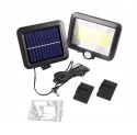 LAMPA SOLARNA HALOGEN 100 LED CZUJNIK RUCHU AKUMULATOR IP44 Hurtomax