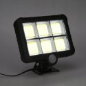 LAMPA SOLARNA HALOGEN 120 LED CZUJNIK RUCHU AKUMULATOR IP44 Hurtomax