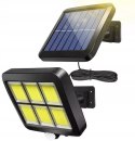 LAMPA SOLARNA HALOGEN 120 LED CZUJNIK RUCHU AKUMULATOR IP44 Hurtomax