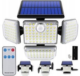 LAMPA SOLARNA LED ZEWNĘTRZNA CZUJNIK RUCHU ZMIERZCHU SMD PILOT IP65 Hurtomax