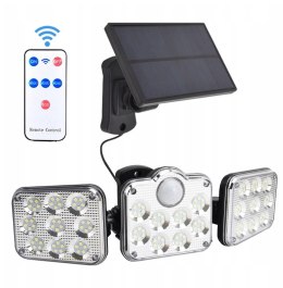 LAMPA SOLARNA LED ZEWNĘTRZNA CZUJNIK RUCHU ZMIERZCHU SMD PILOT IP65 Hurtomax