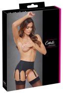 Cottelli LINGERIE - Seksowny Matowy Pas Do Pończoch Z 8 Szelkami Czarny S