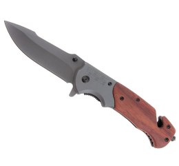 FOXTER® NÓŻ SKŁADANY RATOWNICZY MYŚLIWSKI SURVIVAL 23CM Hurtomax