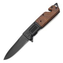 FOXTER® NÓŻ SKŁADANY RATOWNICZY MYŚLIWSKI SURVIVAL 23CM Hurtomax