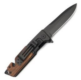 FOXTER® NÓŻ SKŁADANY RATOWNICZY MYŚLIWSKI SURVIVAL 23CM Hurtomax