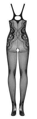 Obsessive - Czarne Siatkowe Bodystocking Bez Krocza G335 S-L