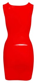 LATE X - Seksowna Obcisła Lateksowa Sukienka Mini Czerwona M