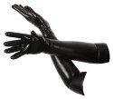LATE X - Seksowne Czarne Lateksowe Rękawice Długie XL