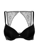 Push-up bra w/ lace racerback Black